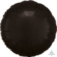 18 inch black round foil balloon