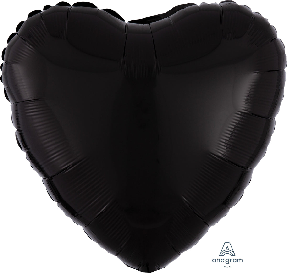 18" Black Foil Heart Balloon