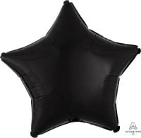 18 inch black star foil balloon
