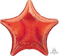 18 inch red Dazzler star foil balloon