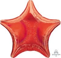 18 inch red Dazzler star foil balloon