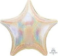 18 inch silver Dazzler star foil balloon