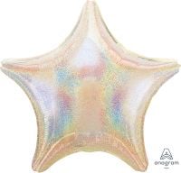 18 inch silver Dazzler star foil balloon