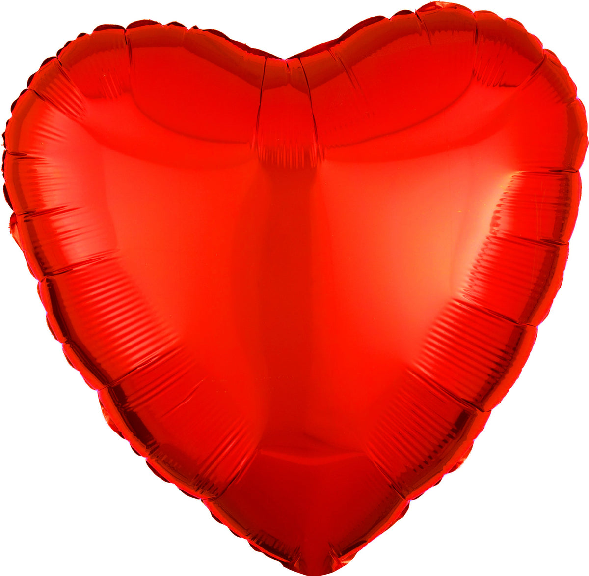18" Metallic Orange Foil Heart Balloon