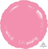 18 inch metallic pink round foil balloon