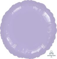 18 inch metallic pearl pastel lilac round foil balloon
