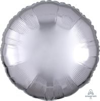 18 inch metallic silver round foil balloon