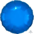 18 inch metallic blue round foil balloon