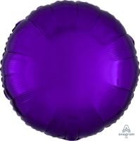 18 inch metallic purple round foil balloon