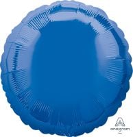 18 inch dark blue round foil balloon