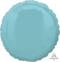 18 inch iridescent pearl light blue round foil balloon