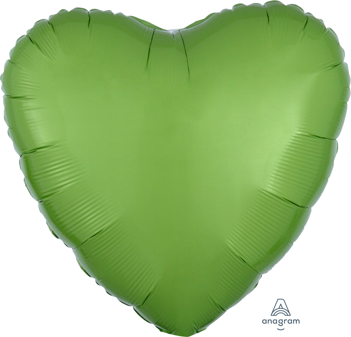 18" Kiwi Green Foil Heart Balloon