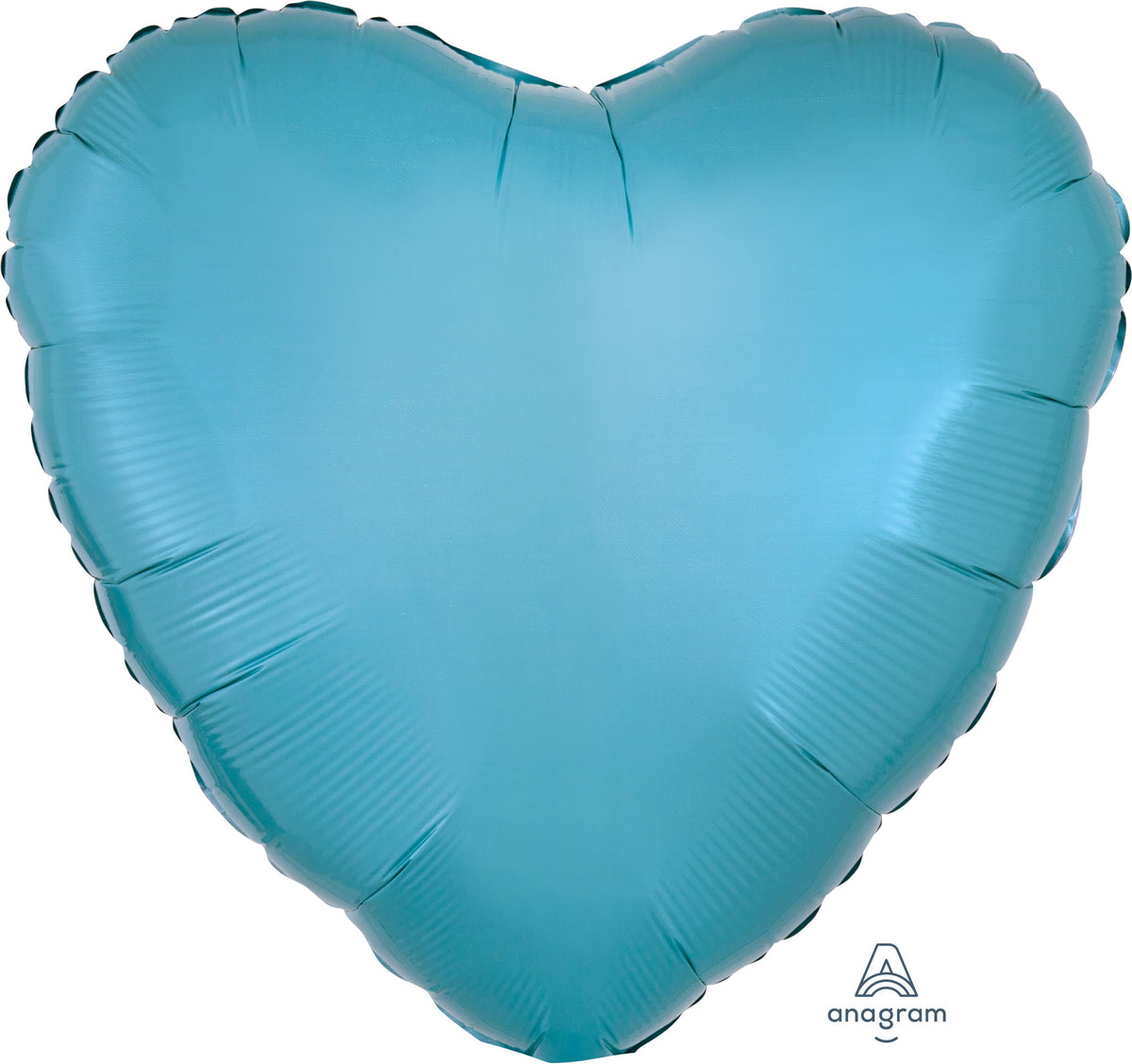 18" Caribbean Blue Foil Heart Balloon