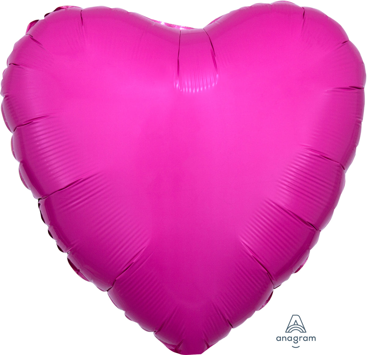 18" Bubble Gum Pink Foil Heart Balloon