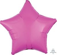 18 inch bubble gum pink star foil balloon