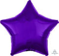 18 inch metallic purple star foil balloon