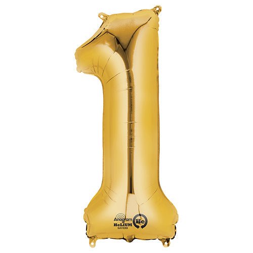 (Uninflated) Anagram Gold 34" Number Balloon
