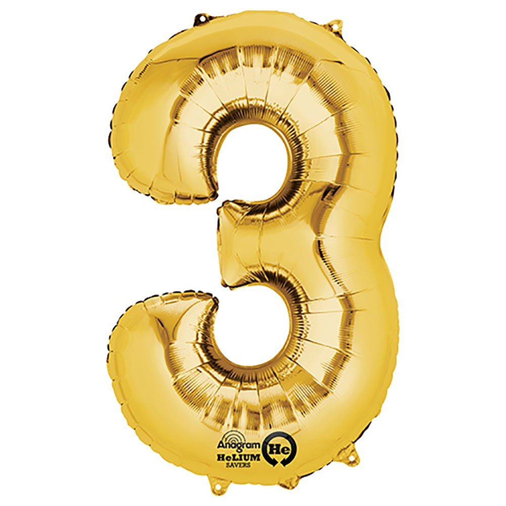 (Uninflated) Anagram Gold 34" Number Balloon