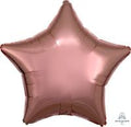 18 inch rose gold star foil balloon