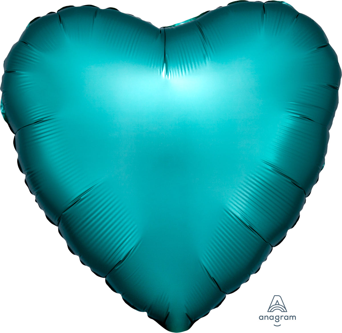 18" Satin Luxe Jade Foil Heart Balloon