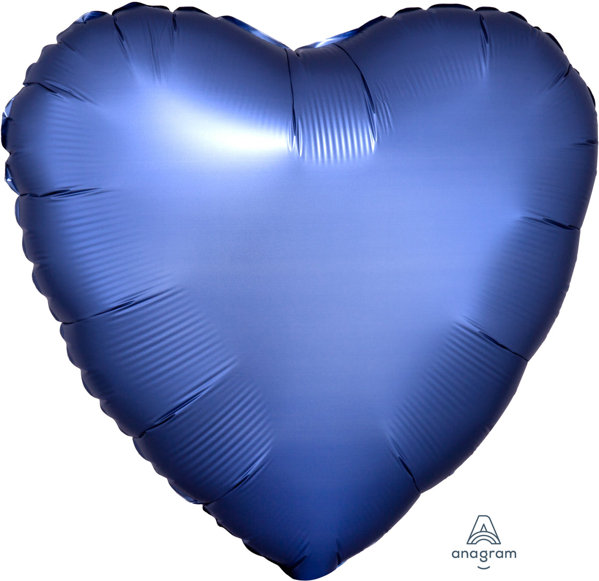 18" Satin Luxe Azure Foil Heart Balloon