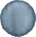 18 inch Satin Luxe steel blue round foil balloon