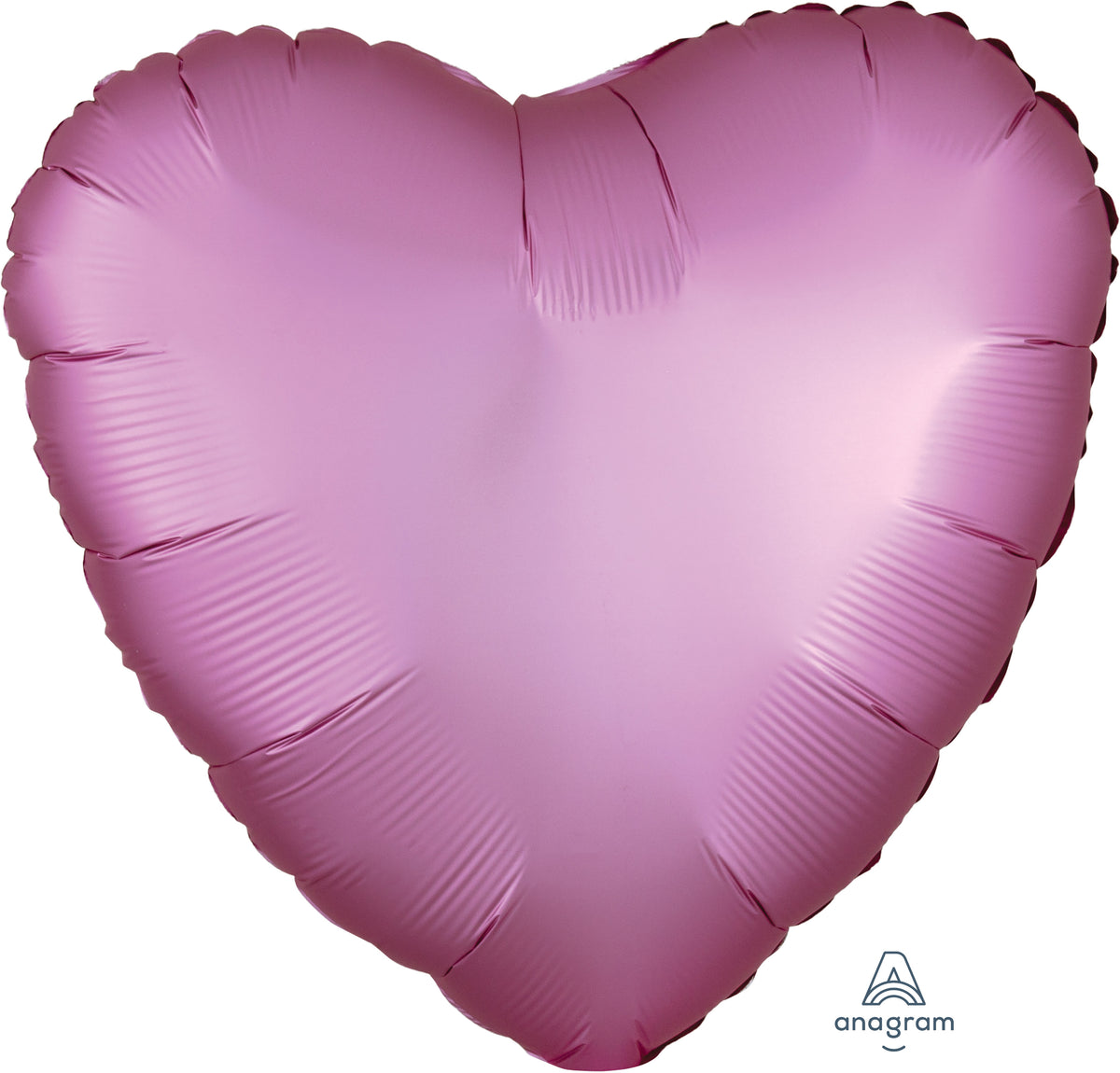 18" Satin Luxe Flamingo Foil Heart Balloon