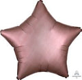 18 inch Satin Luxe rose copper star foil balloon