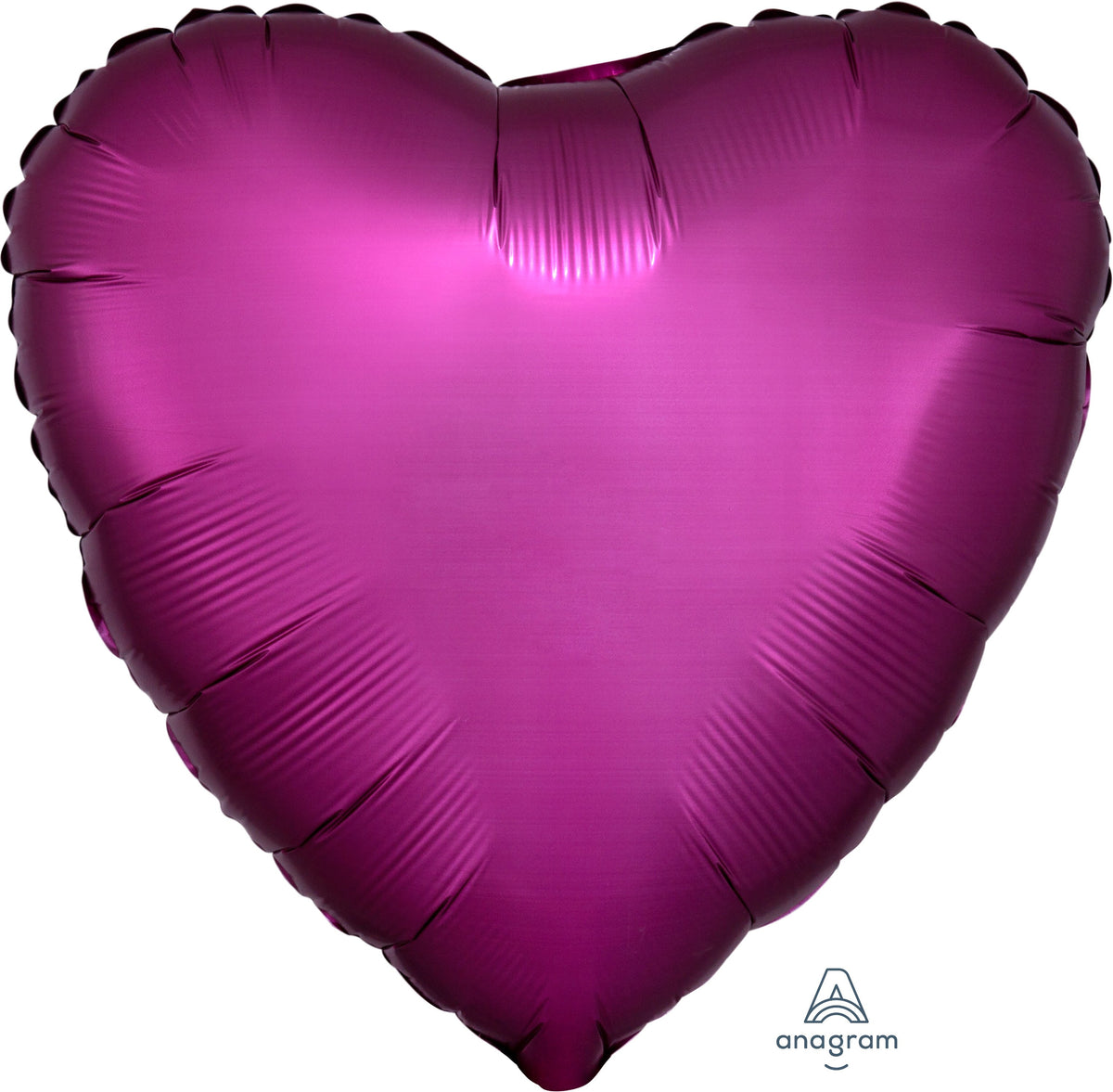 18" Satin Luxe Pomegranate Foil Heart Balloon