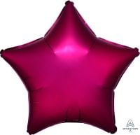 18 inch Satin Luxe pomegranate star foil balloon