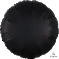 18 inch Satin Luxe onyx round foil balloon