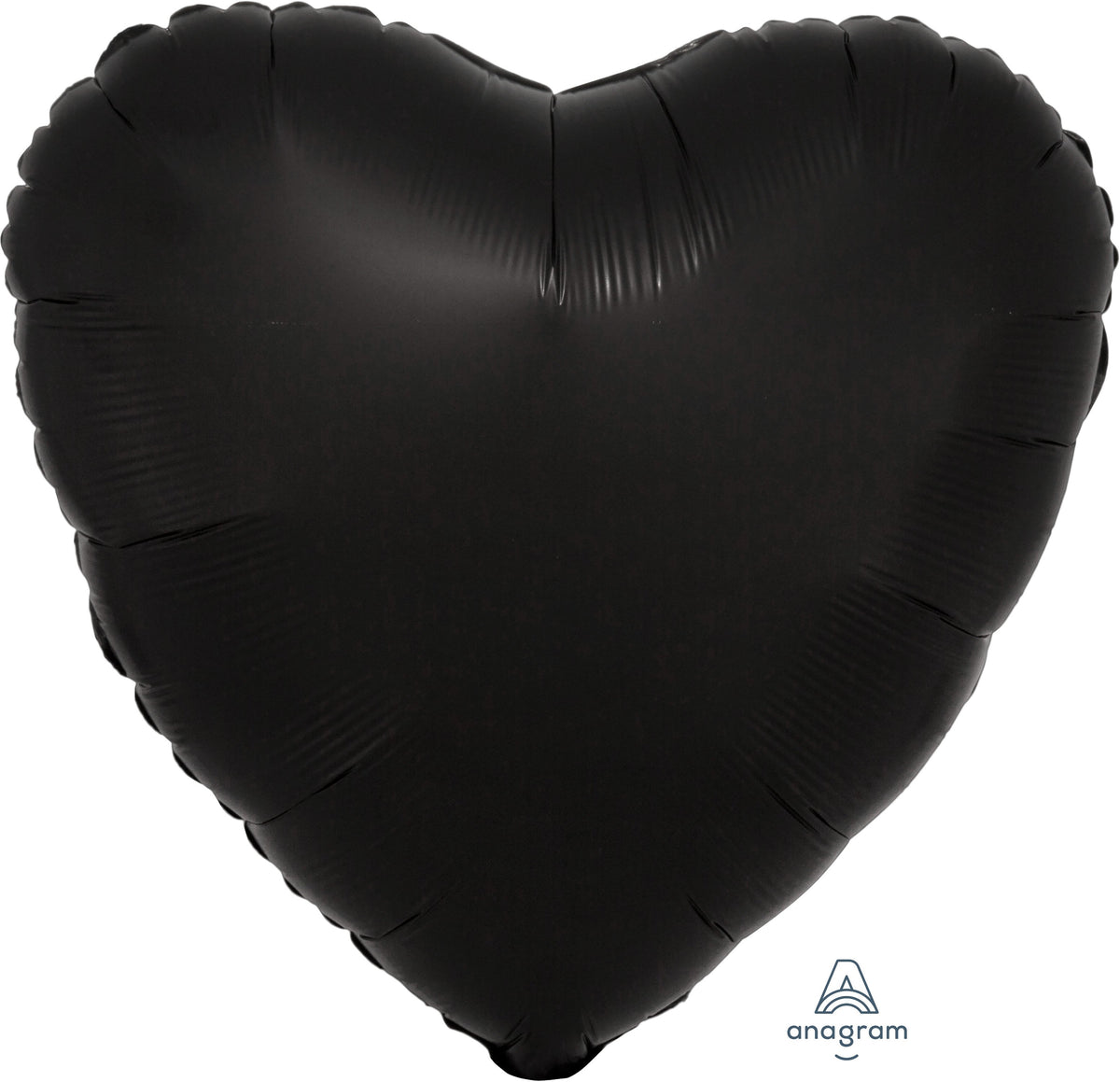 18" Satin Luxe Onyx Foil Heart Balloon