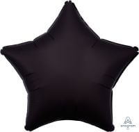18 inch Satin Luxe onyx star foil balloon
