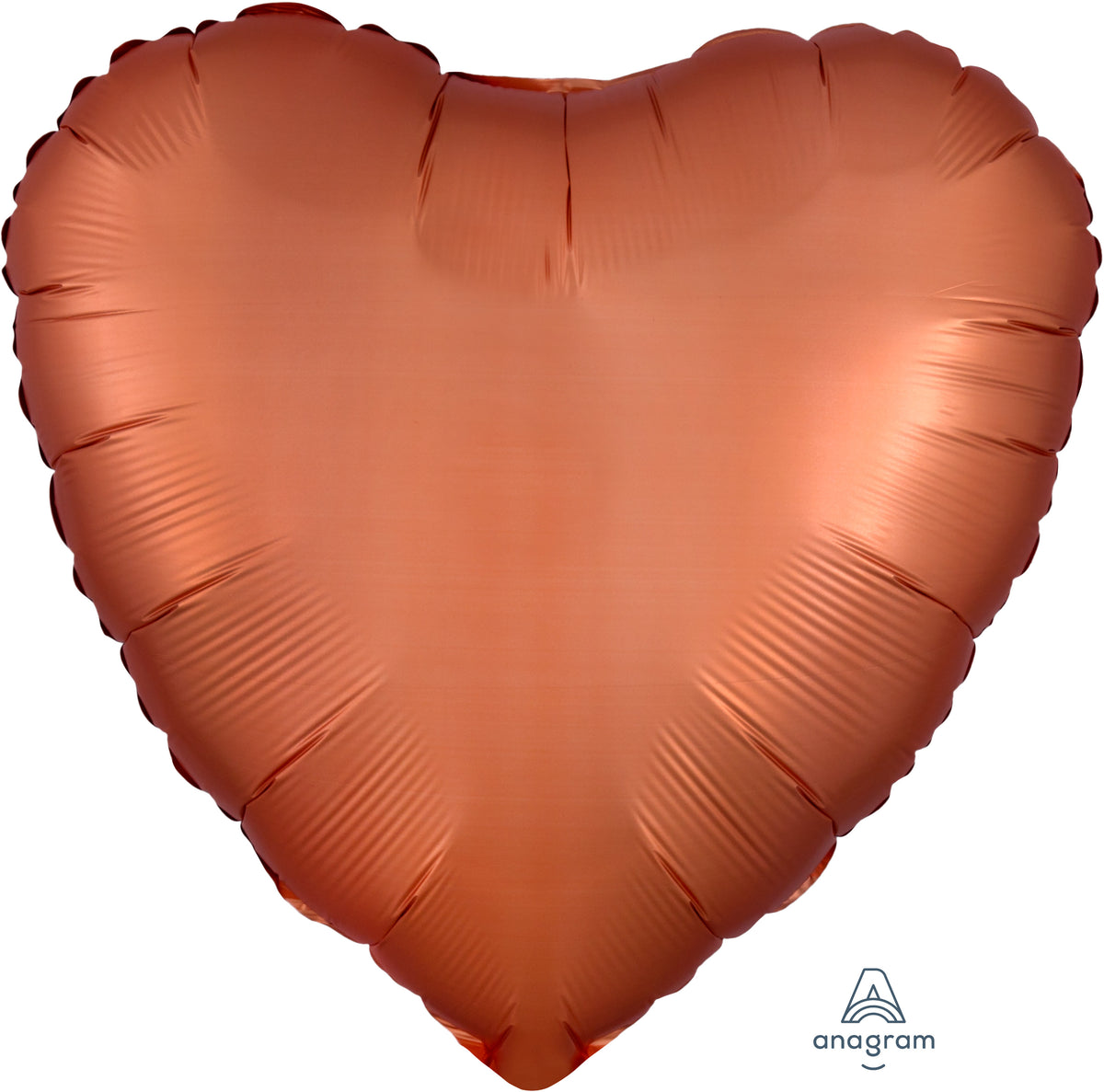 18" Satin Luxe Amber Foil Heart Balloon
