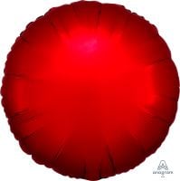 18 inch Satin Luxe sangria round foil balloon