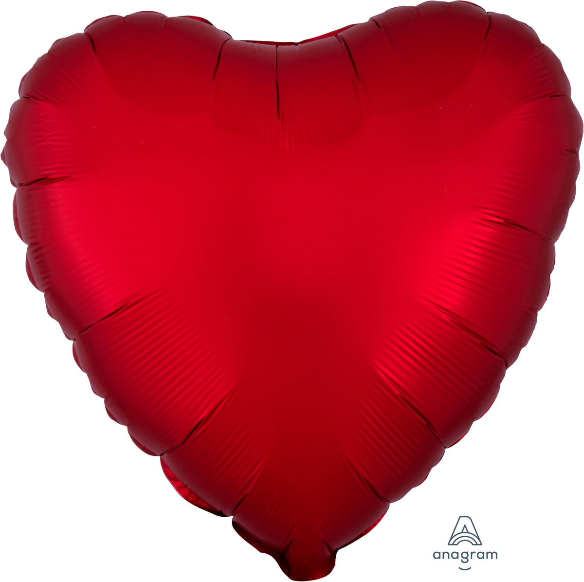 18" Satin Luxe Sangria Foil Heart Balloon