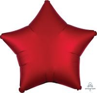 18 inch Satin Luxe sangria star foil balloon