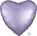 18" Satin Luxe Pastel Lilac Foil Heart Balloon
