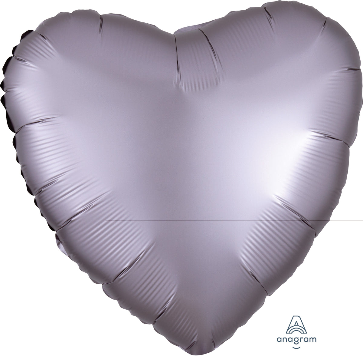 18" Satin Luxe Greige Foil Heart Balloon