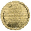 18 inch glitter gold sequins round foil balloon
