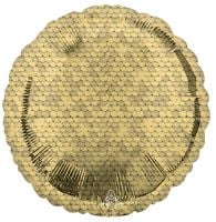 18 inch glitter gold sequins round foil balloon