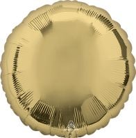 18 inch white gold round foil balloon