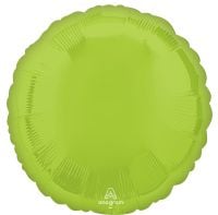 18 inch vibrant green round foil balloon