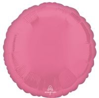 18 inch vibrant pink round foil balloon