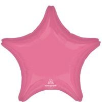 18 inch vibrant pink star foil balloon