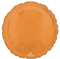 18 inch vibrant orange round foil balloon