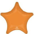 18 inch vibrant orange star foil balloon