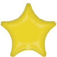 18 inch vibrant yellow star foil balloon