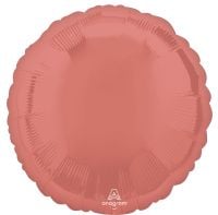 18 inch coral round foil balloon