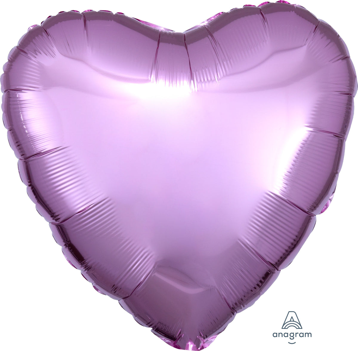 18" Pearl Pastel Pink Foil Heart Balloon